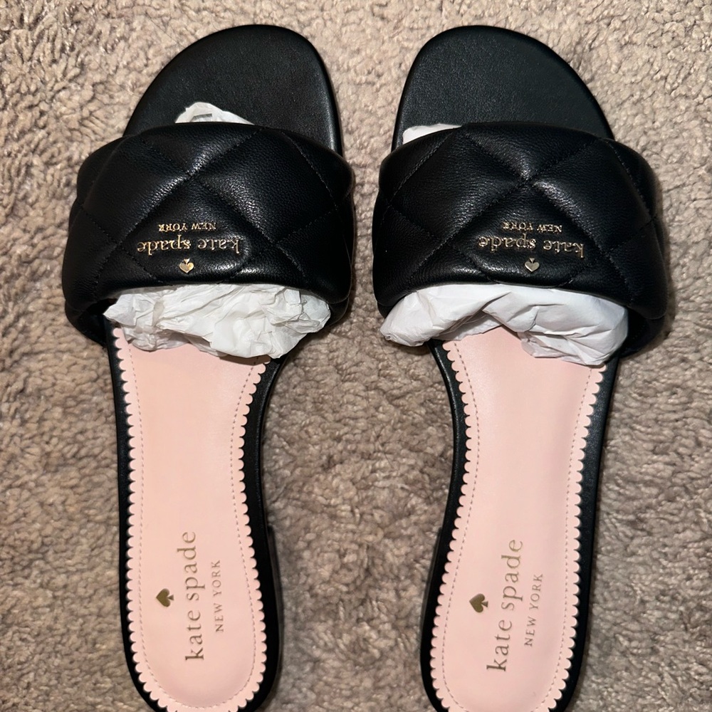 Kate Spade Pillow Sandal (black) Size 8